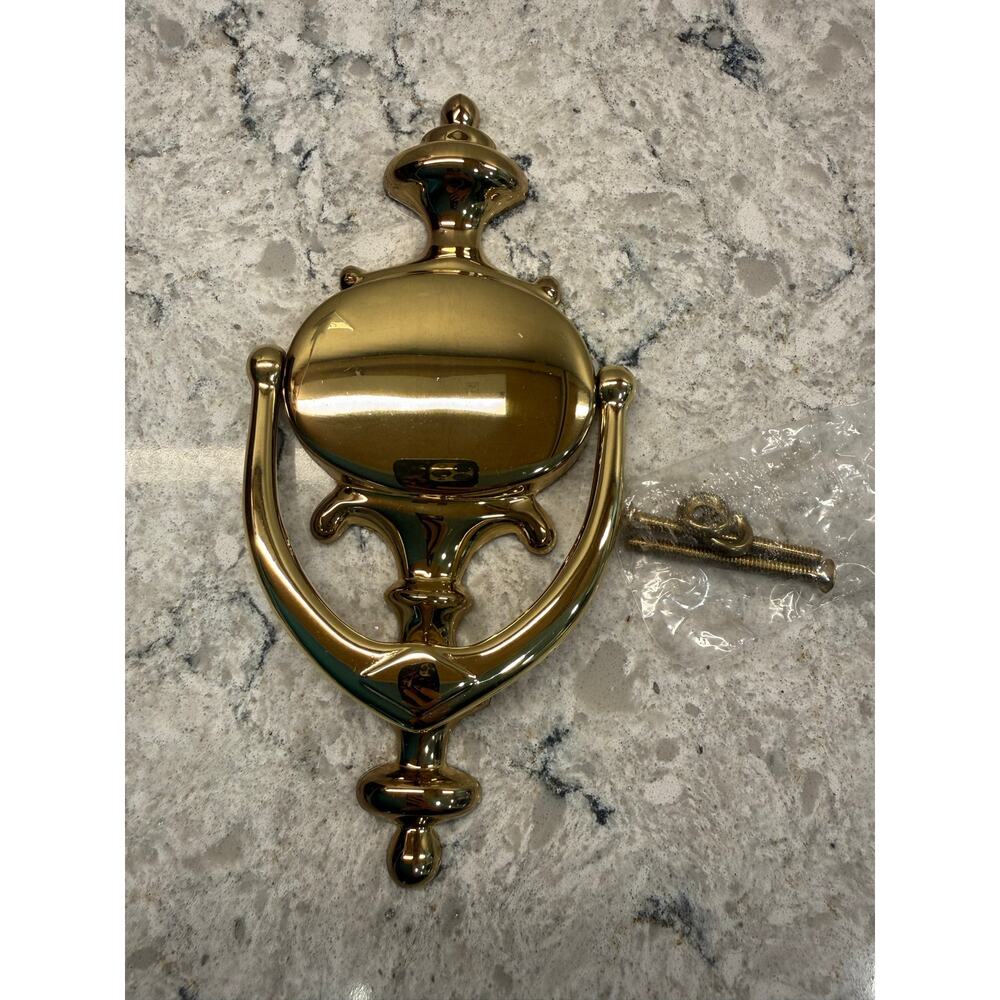 Baldwin Imperial Style Door Knocker Crafted from Polished Solid Brass